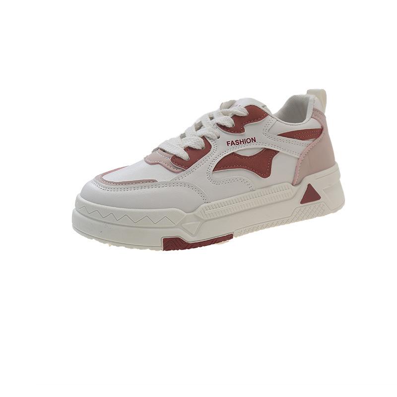 

Little white shoes women s 2025 spring and autumn new student Internet celebrity sports board shoes street shooting versatile casual shoes female dad 40 червоний