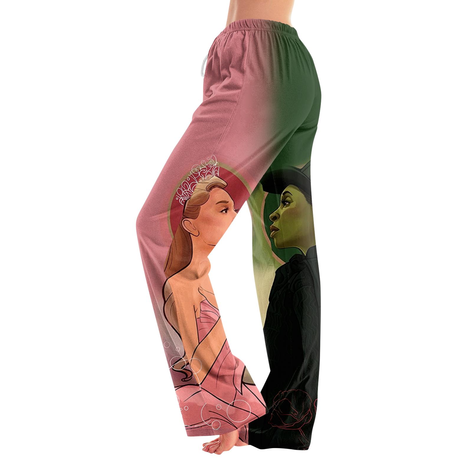 

Пижамные брюки Домашняя одежда Повседневные Брюки на кулиске с эластичной талией Удобные Прямые Брюки для йоги Свободные S розовый