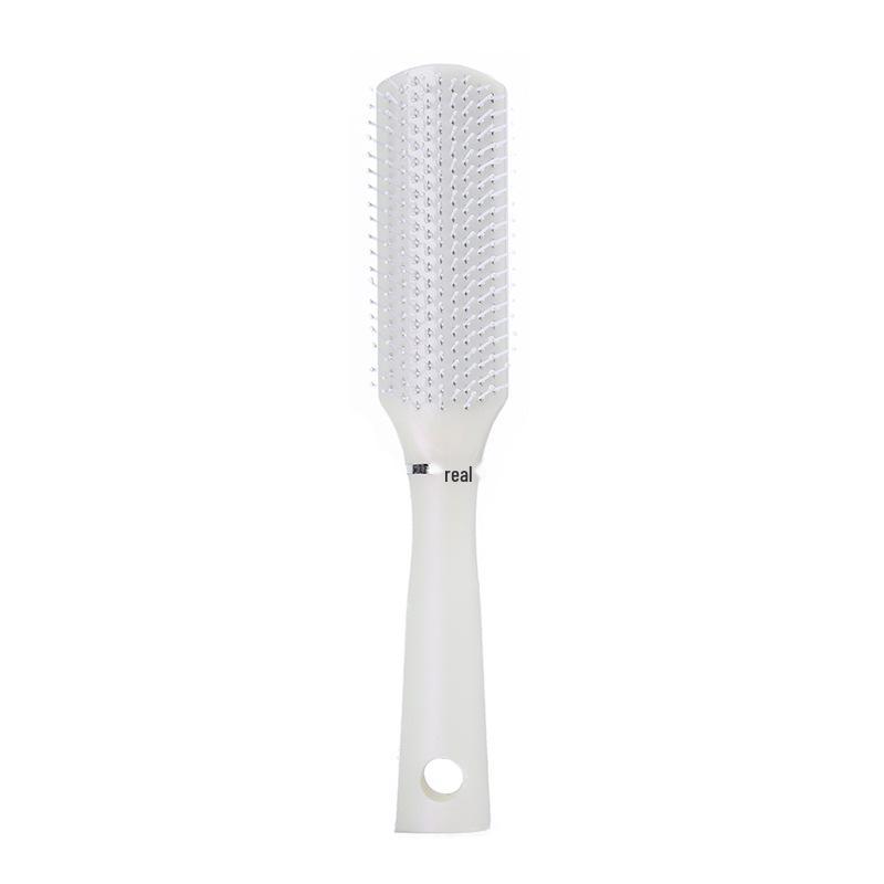 Portable Airbag Massage Comb & Handheld Makeup Mirror for Long Hair - Cushion & Curling Comb