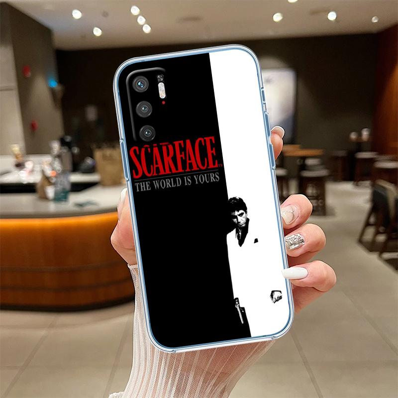RE51 S-Scarfaces Transparent Phone Case for Samsung Galaxy A04 A04S A14 A23 A34 A54 M23 M33 M52 M53