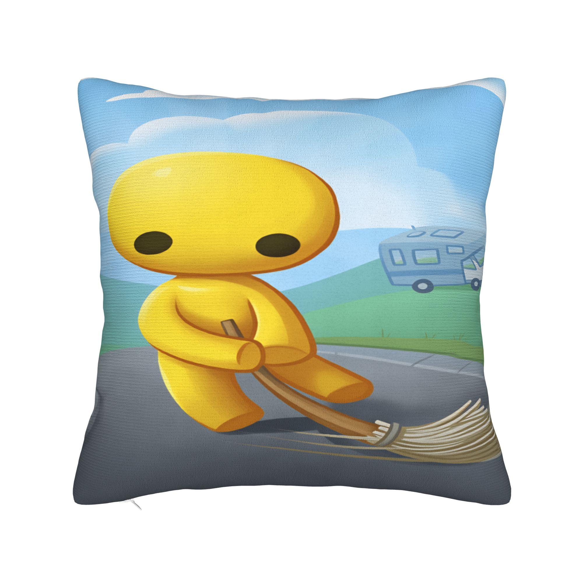 

W-Wobbly L-Life Online Game Pillow Cover Print Cushion Cover Funny Pillow Case For Wedding Party Home Decor 12x12Inch