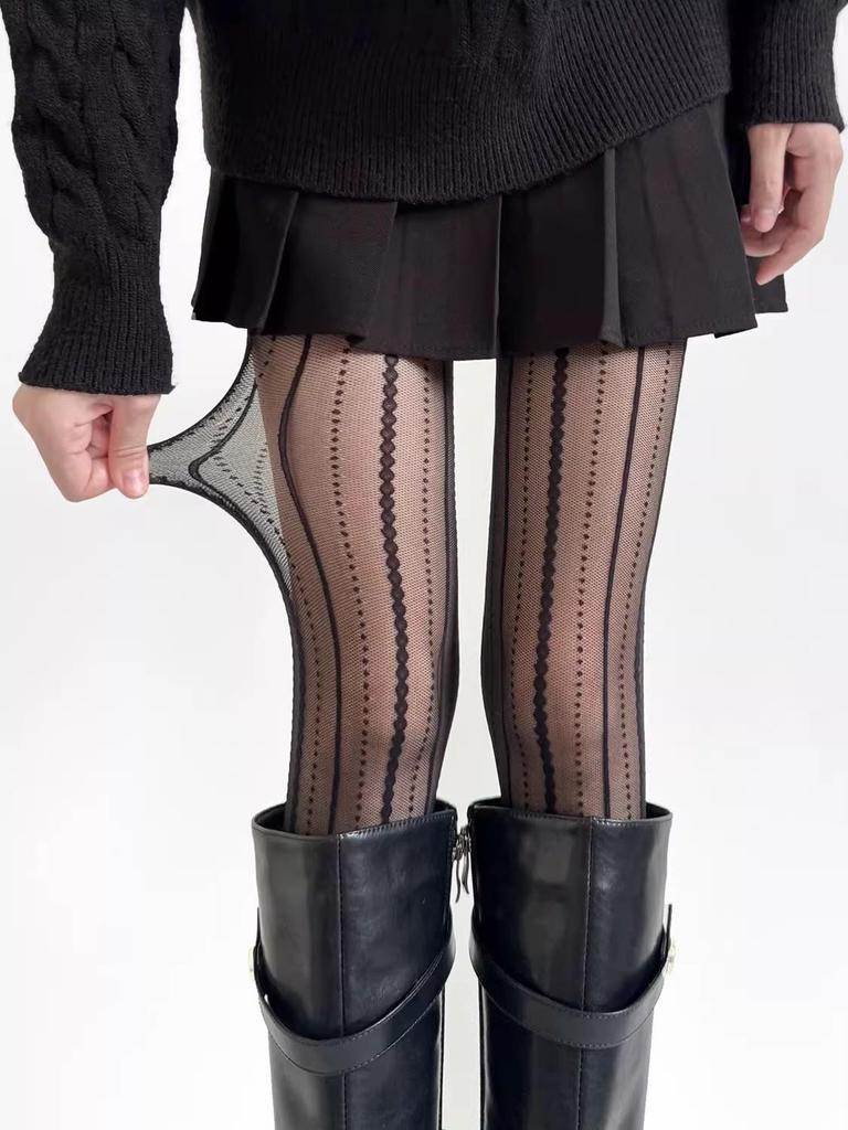 Lace Hollow-Out Ultra-Thin Japanese Over-the-Knee White Stockings – Spring/Summer Sweet Style