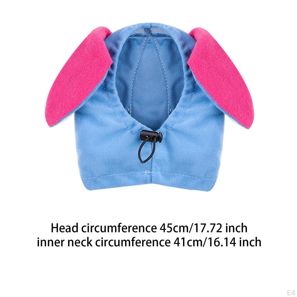 Cute Dog Costume Hat Party Cap Dress up Winter Warm Head Wrap Small Pet Headwear for Photo Props