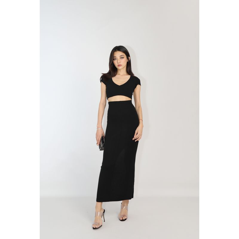 

Miranda Song Ultra Short Fashion Slim-Fit Tank Top Black L