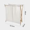 Cotton Linen Laundry Basket for Home, Balcony, Hotel, and Homestay Storage