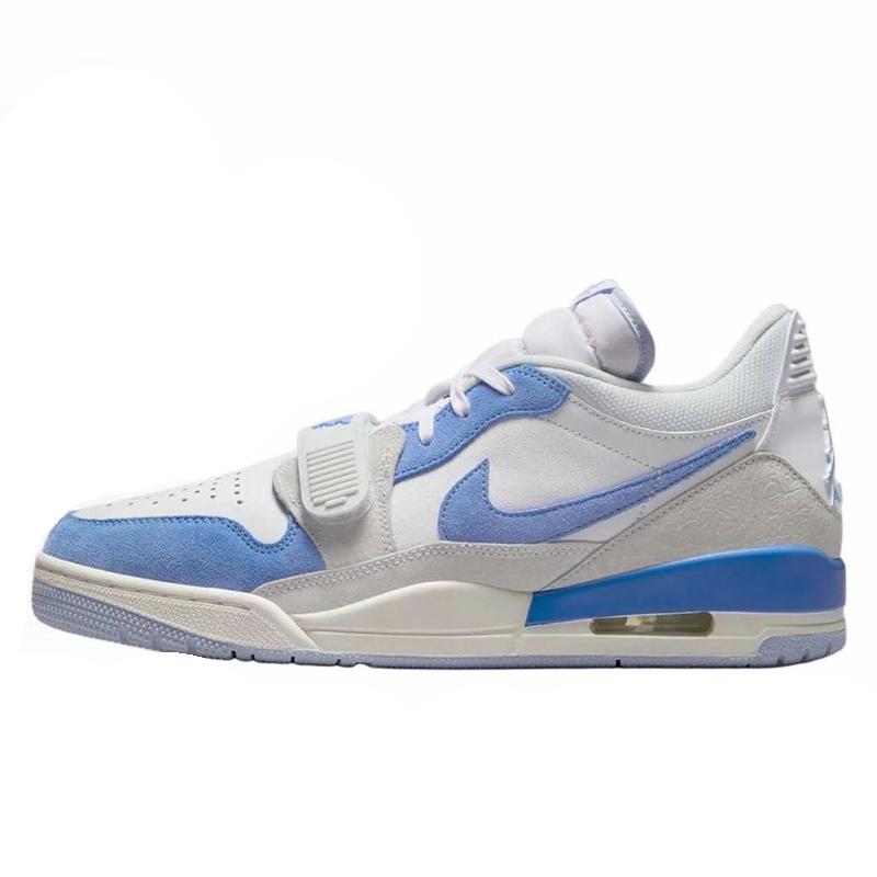 Jordan Legacy 312 Sea Tide Navigation Synthetic Leather Cushioning, Wear Resistant Low top Vintage Basketball Shoes CD7069-141(Team947-)