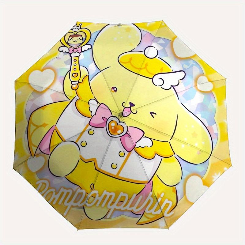 Pompompurin,Cute Automatic Umbrella-Foldable, Durable 8-Bone Design, Compact and Stylish, Great for Camping, Halloween, Christmas, Mother's