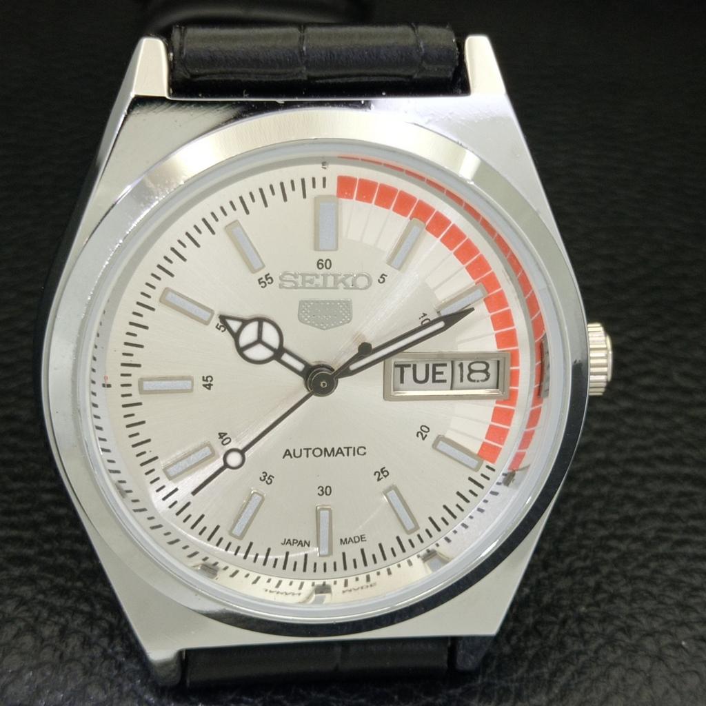 REFURBISHED VINTAGE SEIKO 5 AUTOMATIC 6309A JAPAN MENS SILVER WATCH A440886-9 Sk-a440886-1