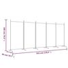 VidaXL Cloison de Séparation 5 Panneaux Séparateur de Pièce Pliable Diviseur Écran d'Intimité Paravent Décoration Salon 350266
