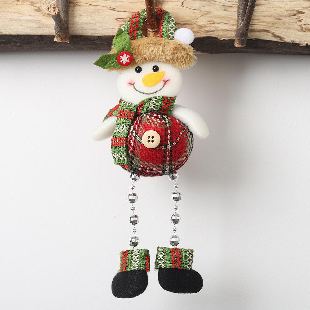Fabric Lively Gridded Plush Holiday Decoration Ideal For Christmas Tree And Window Displays