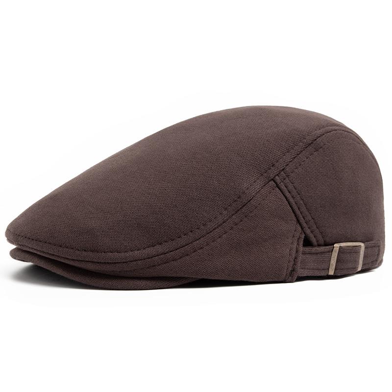 Men's Peaked Cap Vintage British Beret Women's Fashion Knitted Forward Hat