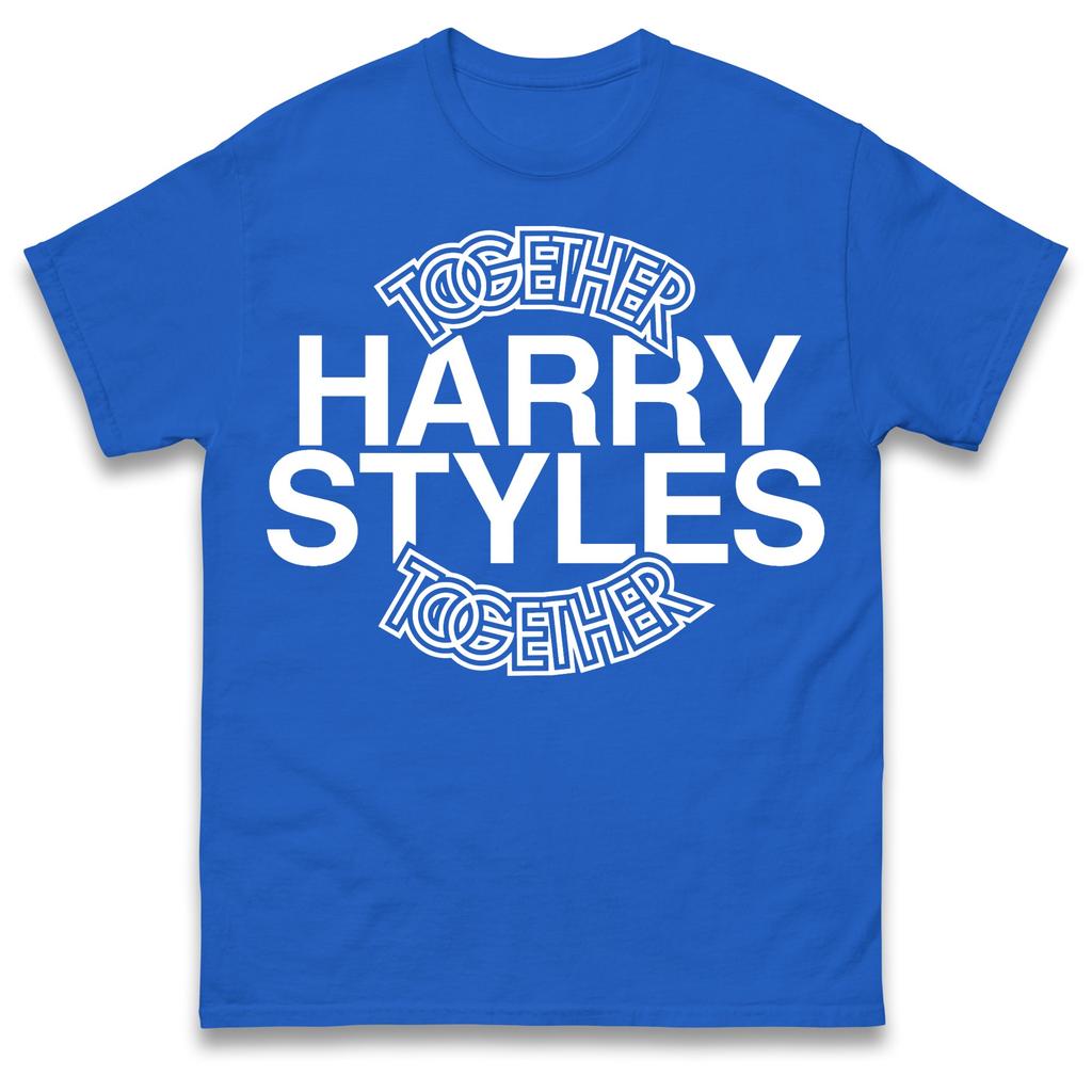 Harry Styles Together Graphic Tshirt Unisex Unisex Minimalist Music Fan Casual Short Sleeve Cotton Tops