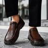 High Quality Men's Casual Leather Soft Bottom Shoes Comfy Big Size 39-48 Business Classic Business Shoes Flat Designer Loafers