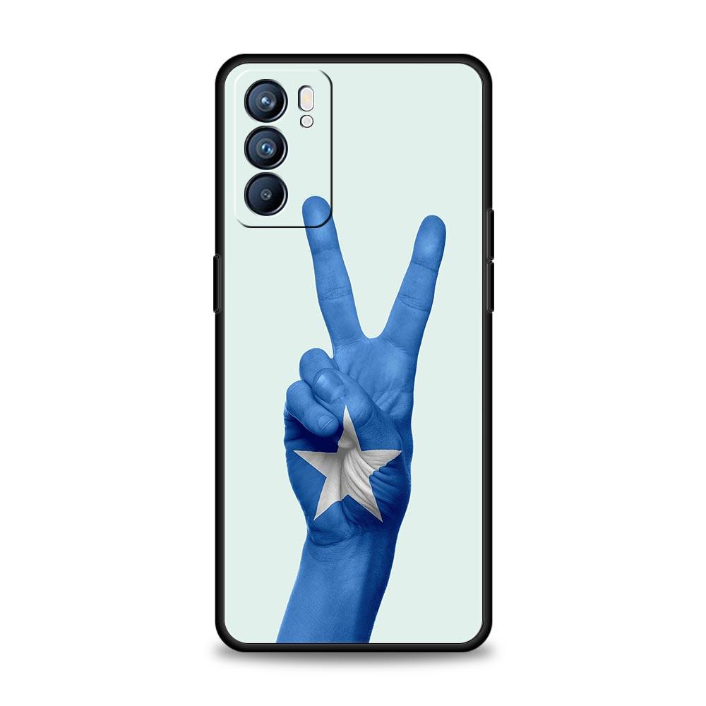 Funda de Teléfono con Bandera Nacional de Somalia Para Oppo Reno14 Reno13 Reno12 11 F 10 Find X5 X9 Pro A54 5G A53 A9 A16 A78 4G A80 A98 Cubierta