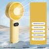 Small Handheld Fan 100 Speed Adjustable LCD Display USB Rechargeable Summer Cooling Fan Portable Travel Mini Personal Fan