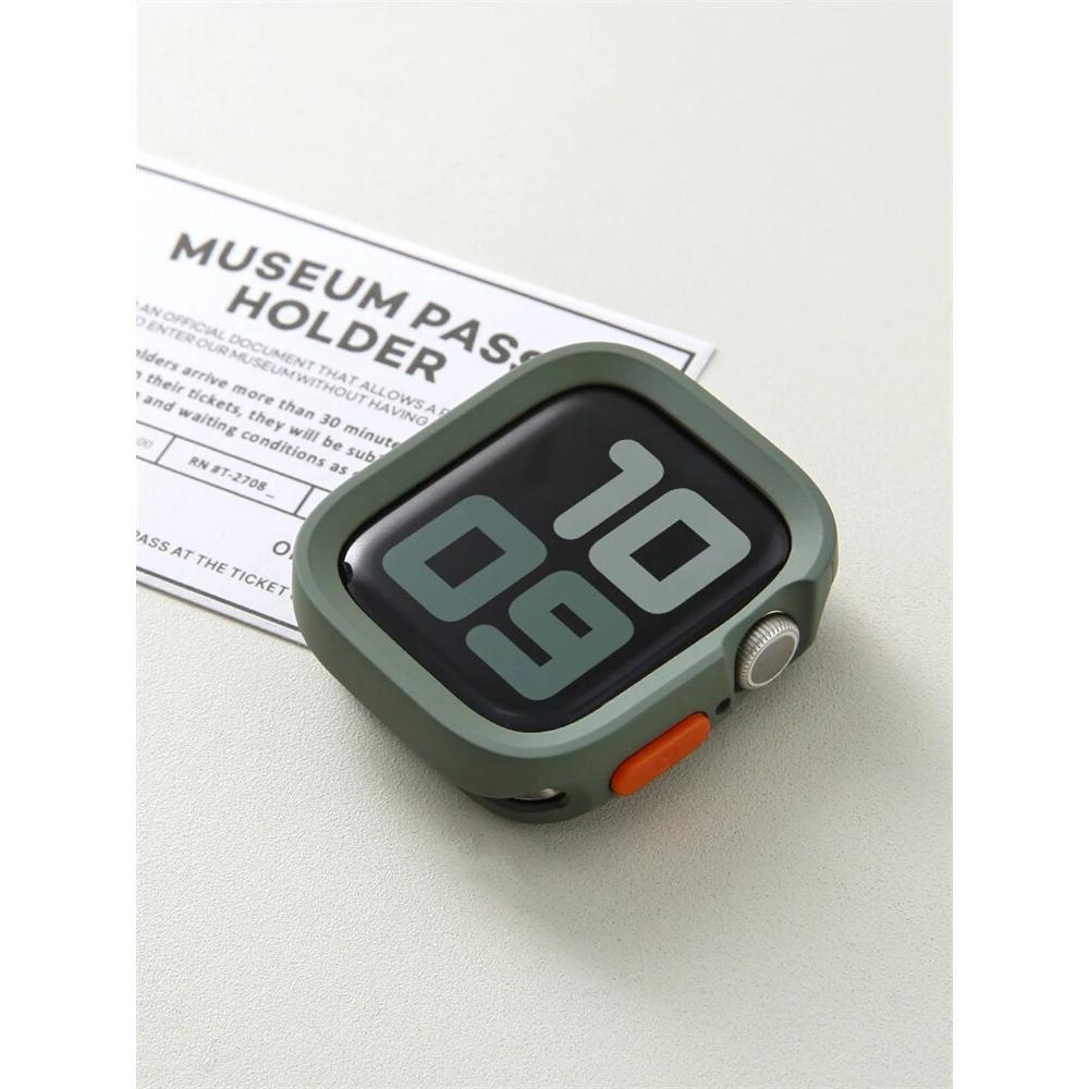 Bumper Soft Silicone Case For Apple Watch Ultra 11 10 9 8 7 6 SE 5 Anti-drop Shockproof Matte Cover For iwatch 49mm 41mm 42mm 46mm 40mm 44mm 45mm