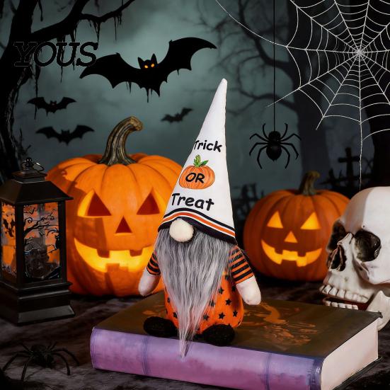Indoor Halloween Decor Gnome Decor, Rudolph Faceless Doll Figurine for Shelf Table, Spooky Hanging Ornaments Cute Ornament Party Home, Trick or
