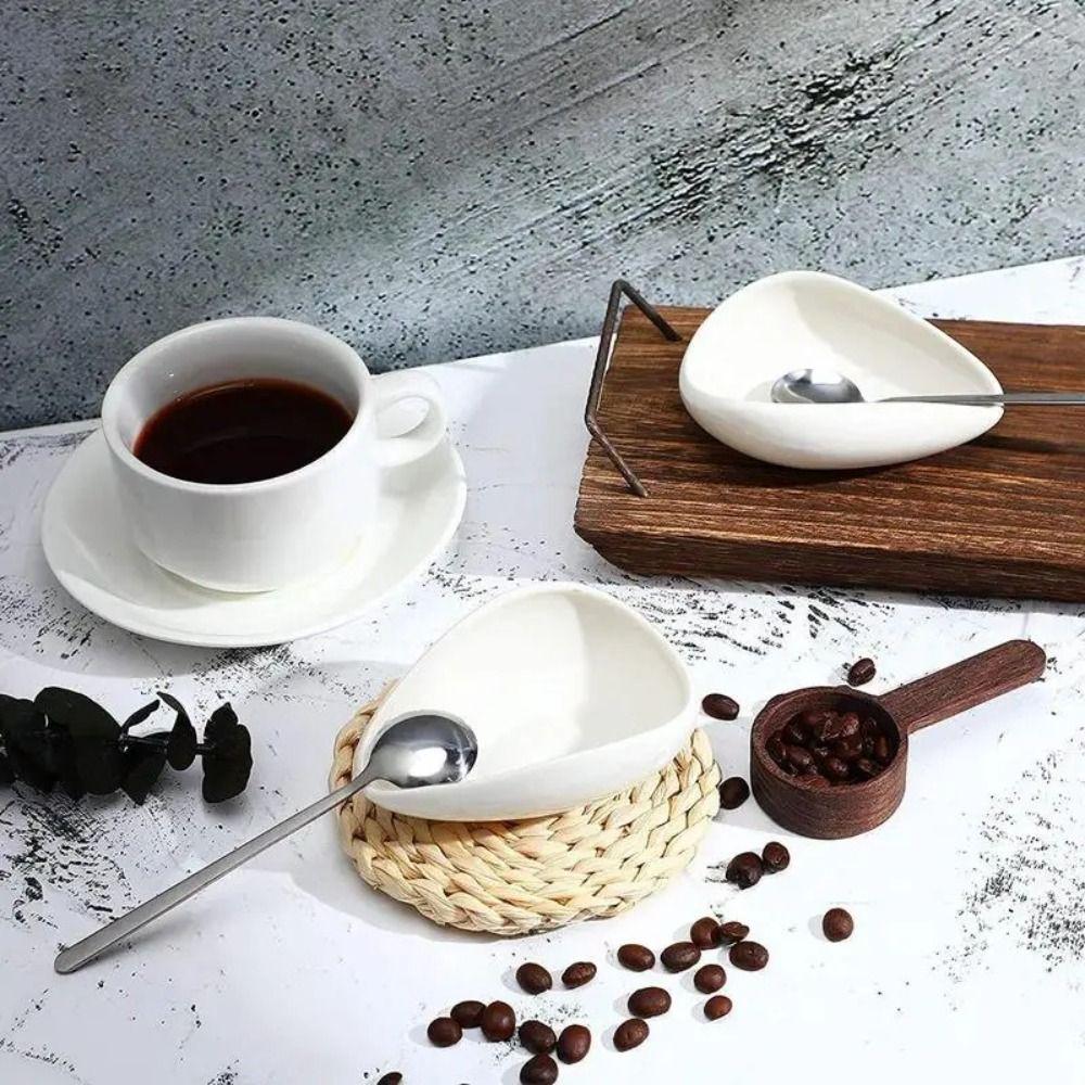 Pure White Coffee Bean Dosing Cup Set 2/3/4 Pcs Set Coffee Bean Container Set  Espresso