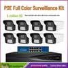 Strength Faction 5MP Full-Color Outdoor Waterproof AI Dual-Light HD PoE Surveillance Camera Kit