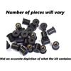 Complete Motorcycle Fairing Bolt Kit For Kawasaki Ninja ZX-6R 2000-2001 / ZZR600 2005-2008 Body Screws, Fasteners, and Hardware