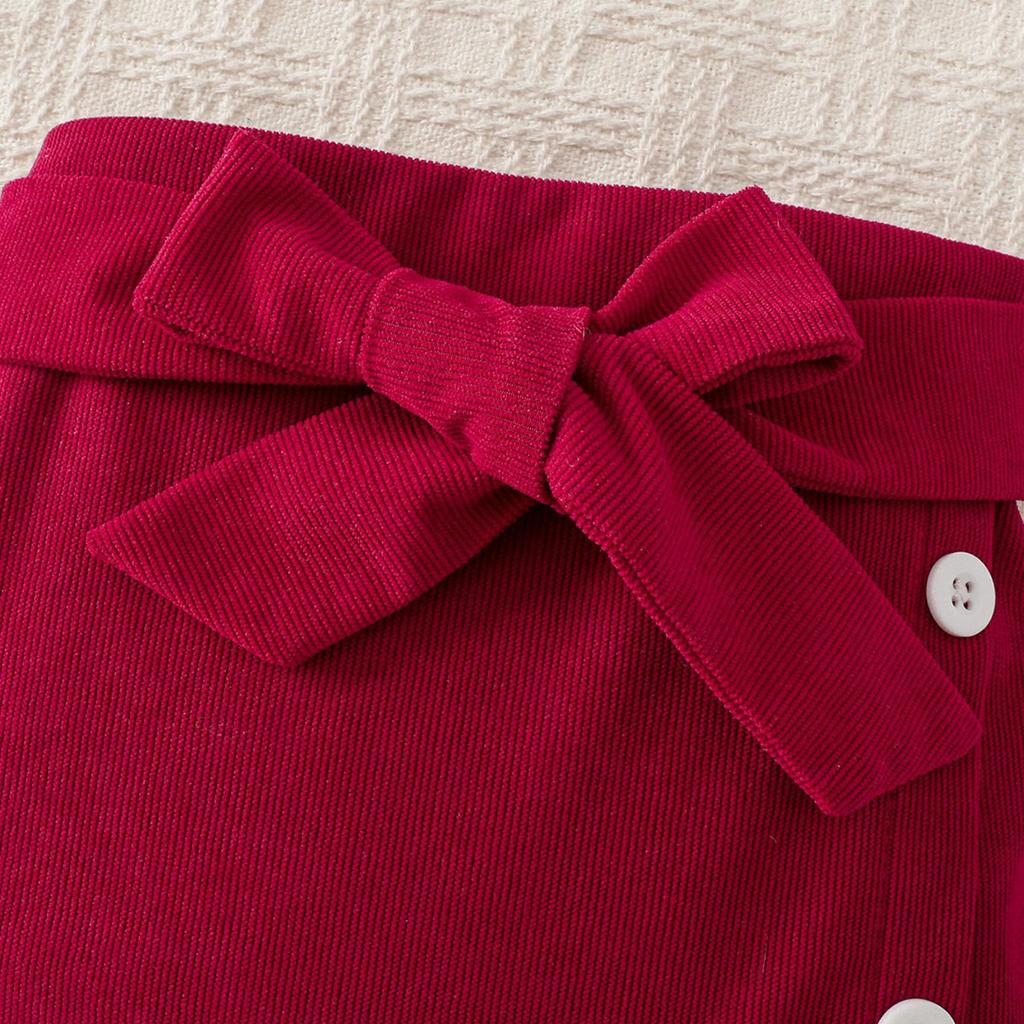 Dětská móda Sestava topu a sukně, Dětský ležérní outfit