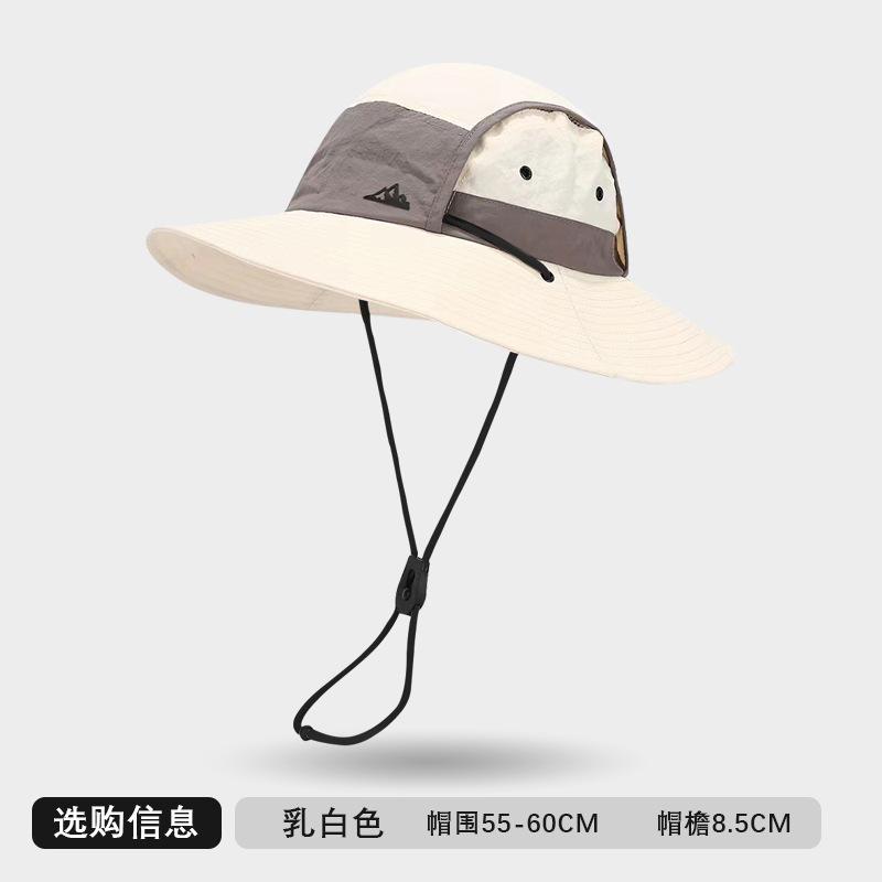 Sun Hats for Men Women Fishing Hat UPF Protection Wide Brim Bucket Hat Breathable Quick-Dry Water Rapellent Outdoor Hiking Beach Travel Summer Hats