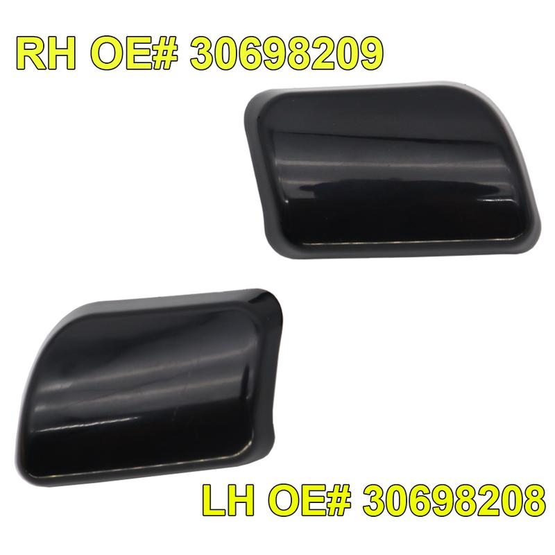CASHCOW Car Headlamp Headlight Water Washer Spray Nozzle Cap Cover OE# 30698209 30698208 For Volvo XC90 2002 2003 2004 2005 2006