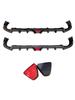 Compatible Rear Diffuser, Spoiler & Side Skirts for 10th Gen Civic – No-Cut Installation