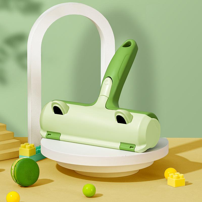 

Большая щетка для удаления кошачьей шерсти, ролик для удаления пуха домашних животных, портативный, моющийся, инструмент для чистки кошачьей и собачьей шерсти с мебели, дивана, многоразовый 25cm зелёный