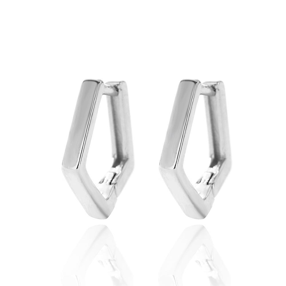 Korean Style Sleep-Friendly Ear Hoops: Versatile, Simple, Geometric Clips for Women