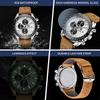 BY BENYAR Chronograph Analog 30M Water Leather Strap Quartz Brown and Perfect Gift for Men Men's Watch, Resistant, Simple, Stylish, Popular, Formal,
