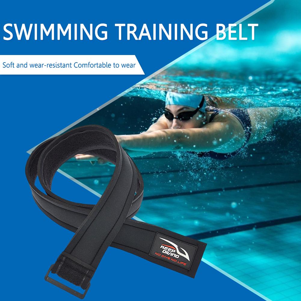 1-5PCS Swim Training Belt Neoprene Elastic Swimming Training Resistance Belt Safety Portable Wear-Resistant Waist Equipment