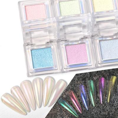 Aurora Iridescent Nail Art Magic Mirror Powder