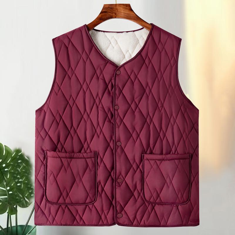 Women's Plus Velvet Thickened Warm Vest for Middle-aged & Elderly