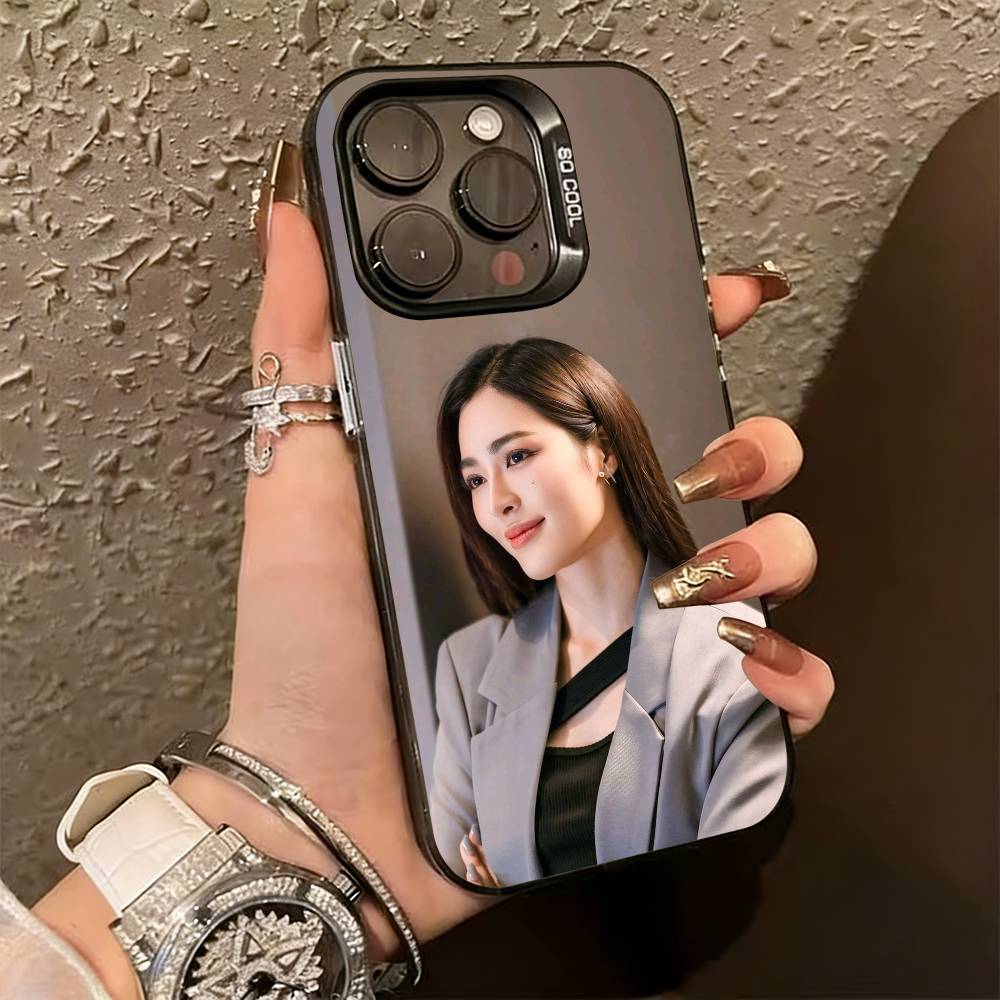 L-Lingling Kwong Actress Phone Case For iPhone 17,16,15,14,13,12,11 Plus,Pro Max,XS,Colored Silver Plated Inside Cover