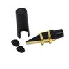 Tenor Sax Saxophone Mouthpiece Plastic with Cap Metal Buckle Reed Mouthpiece Patches Pads Cushions