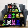 Customiz Name Personality Sprunki Themed Blanket Soft &Warm Sofa Office Bed Travel Lunch Break Blanket, Gift Suitable All Seasons