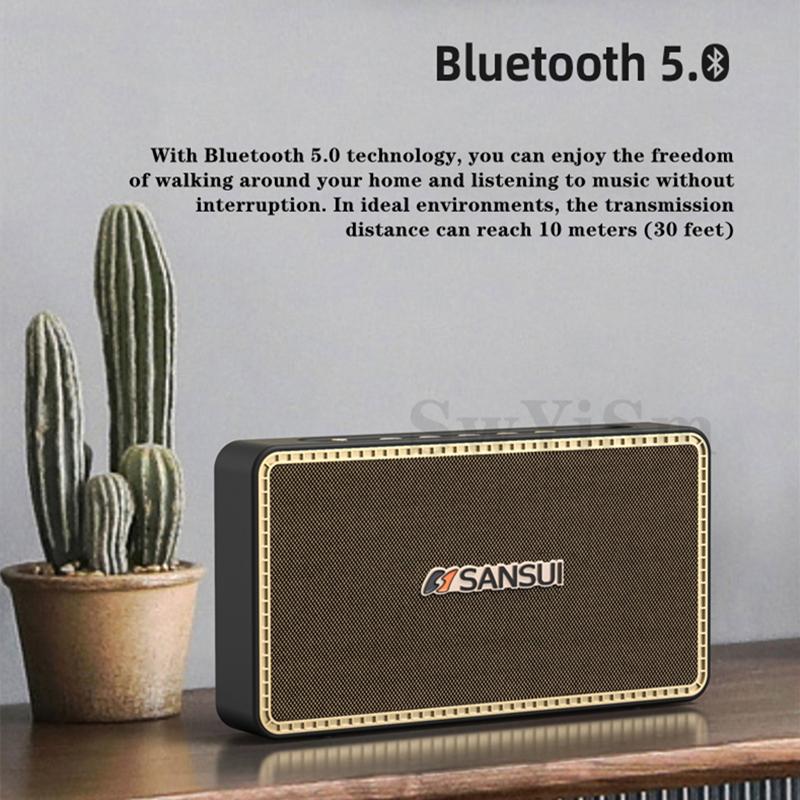 

Новый Sansui / Shanshui A6 беспроводной bluetooth-динамик сабвуфер открытый портативный домашний мобильный телефон компьютерная карта 20 Вт высокой мощности