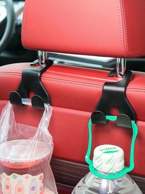Car Seat Back Multi-Function Hook and Phone Holder
