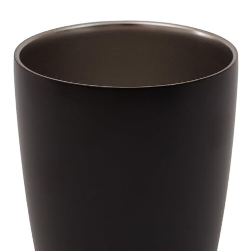 NITORI (NITORI) Nerezový hrnek s víčkem, CV187-2, Černý, 8958158