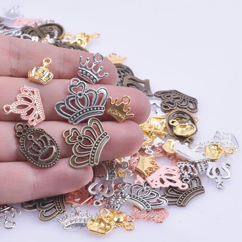 30pcs/Lot Vintage Metal Pentagram Charm Steampunk Charms For Jewelry Making Supplies Small Pendant Accessories Bulk DIY Earrings