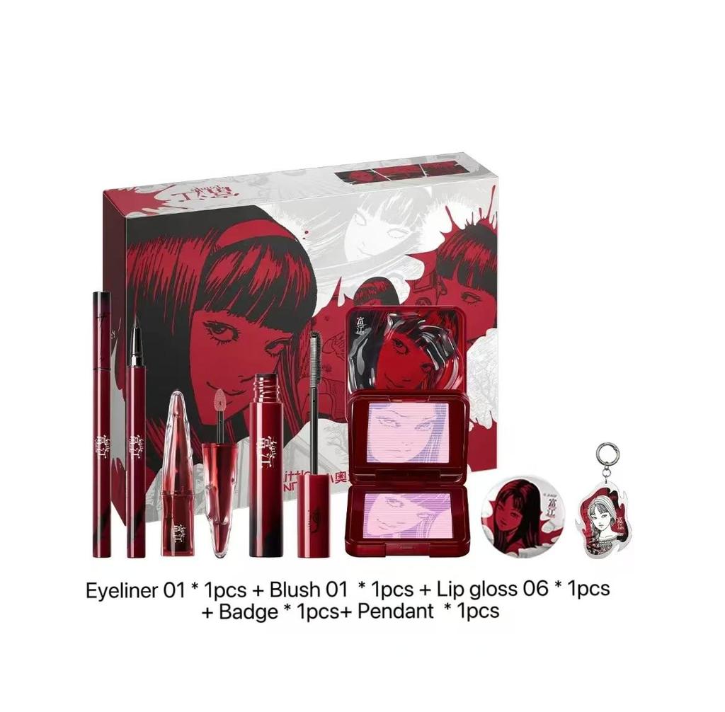 LITTLE ONDINE Limitierte Geschenkbox 3D Floating Shadow Rouge-Palette Lippenstift-Tönung Eyeliner-Stift Mascara Rouge Lippenstift Make-up-Set