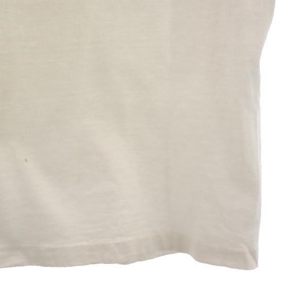 Hanes 80s Vintage Made in USA Print Short sleeve T-shirt L White system Men's Used