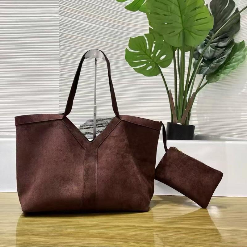 Large Soft Suede-Like Tote Bag Women Daily Use Oversized Shoulder Handbag Street Style