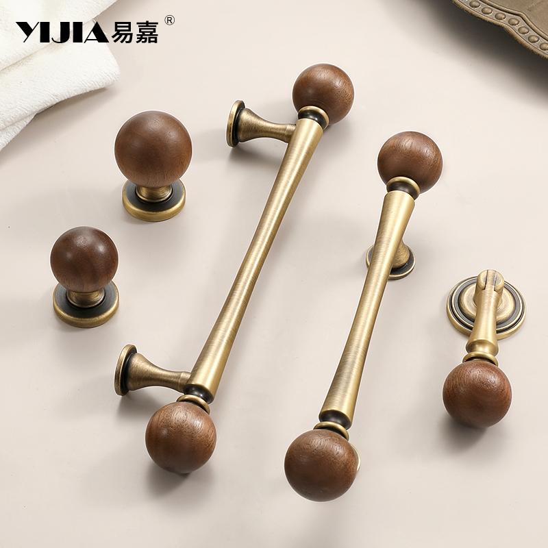 Wardrobe Door Handle Kitchen Door Knobs for Cabinets Knobs Wood Cabinet Knobs Nature Style Wooden Cabinet Handle