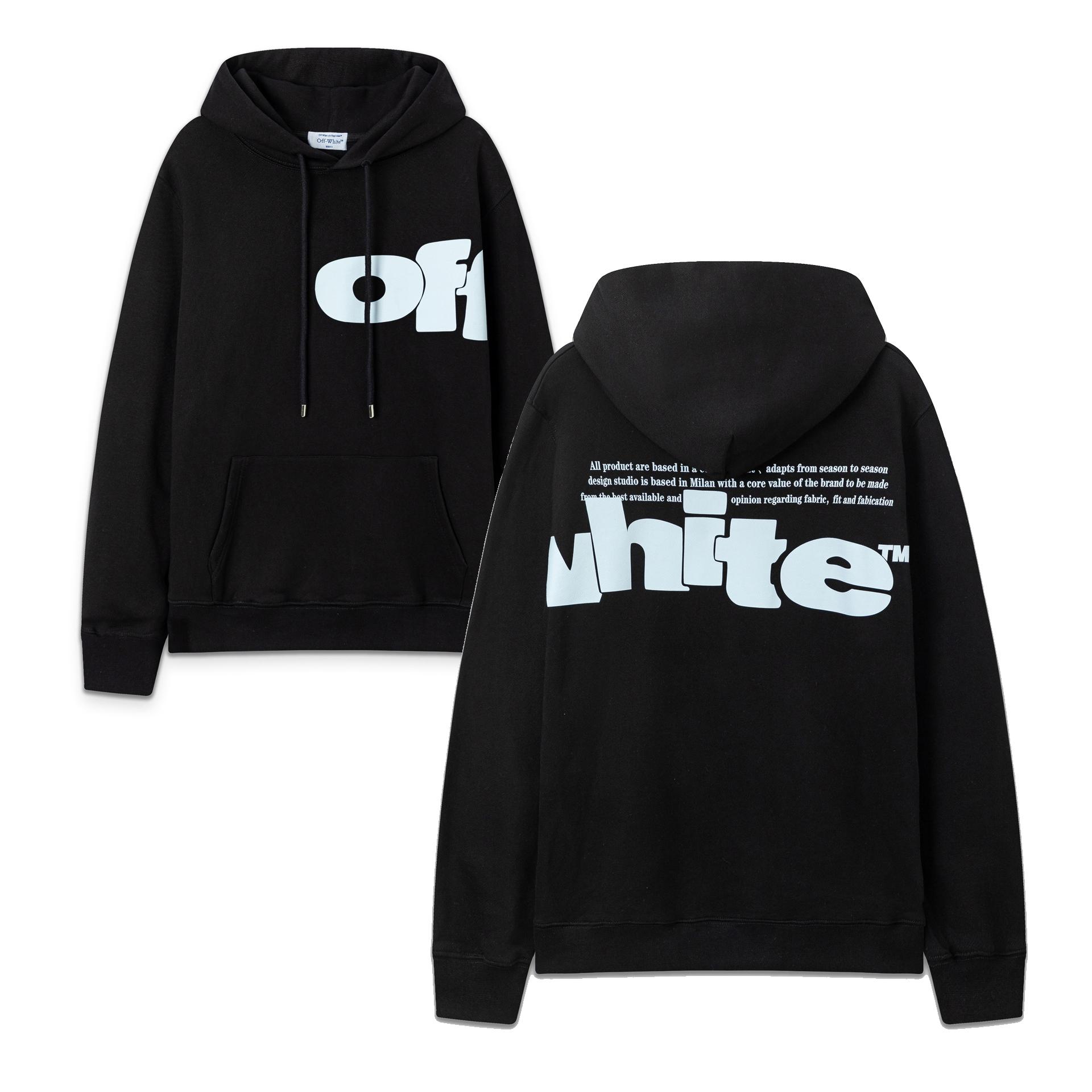 

9096 Off-White 2025 Autumn and Winter New OW Three-dimensional Letter Printed Pattern Men s and Women s Hooded Sweatshirt L чорний