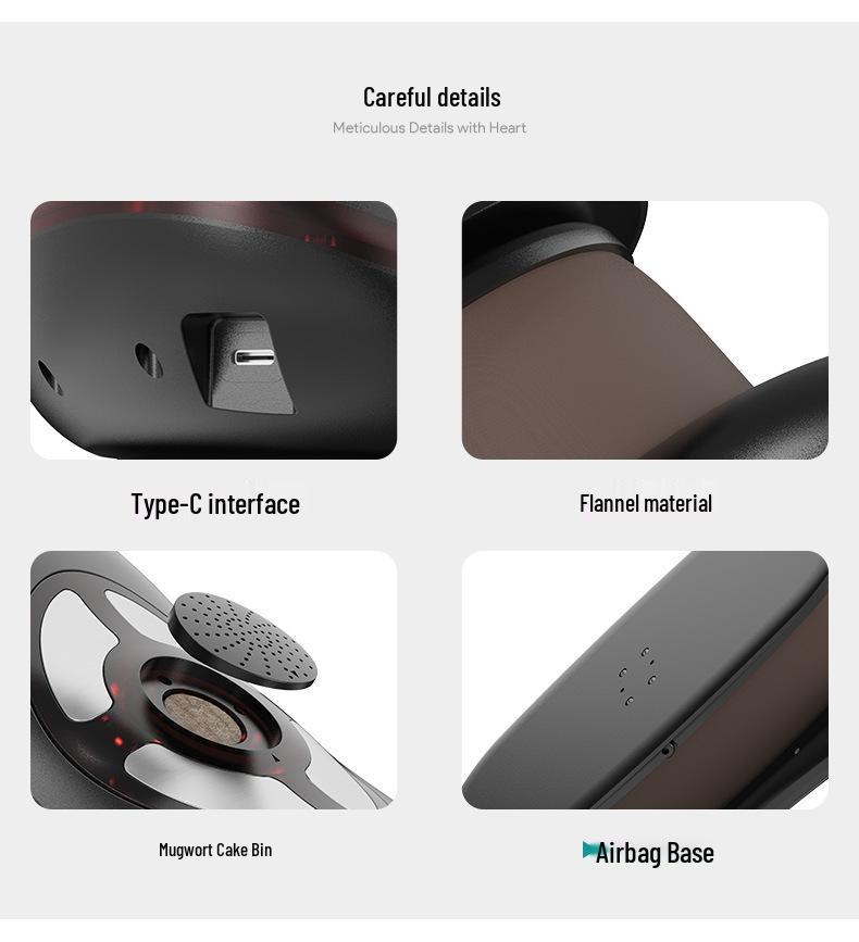 Lumbar Support Heated Waist Massager Pillow with Multi-Function Massage and Charging Capability