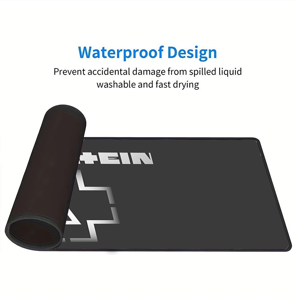 Rammstein Heavy Metal Music Large Gaming Mouse Pad Nonslip Rubber Base Waterproof Desk Mat For Office Pc Laptop