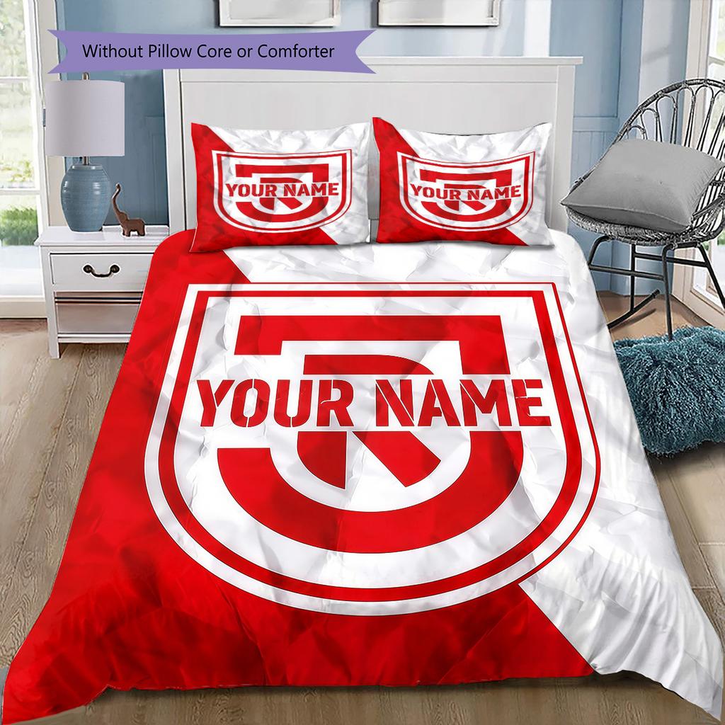 Ssv Jahn Regensburg Custom Name Pattern Bedding Quilt Set Quilt Cover Pillowcase Home Birthday Gift(1 * duvet cover + 2 * pillowcase, without core)