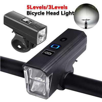 Fietsvoorlicht Type-C Opladen Fietszaklamp voor Veilig Rijden 's Nachts Waterdicht Hooglicht Zoom Fietsvoorverlichting